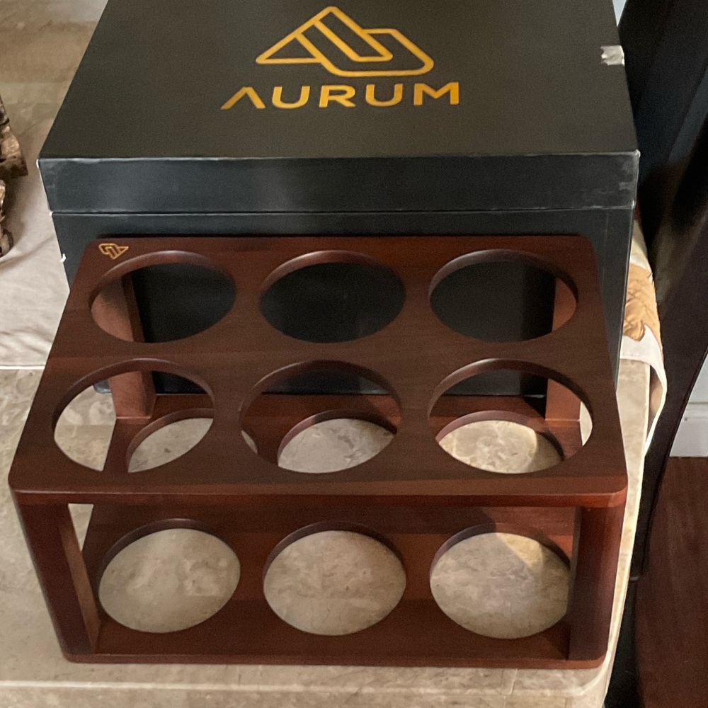 Aurum Wooden Bottle Holder